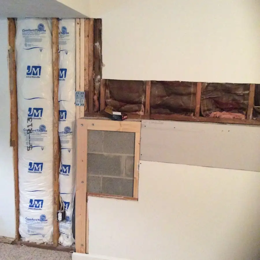 Wall insulation replacement during Contents Cleaning & Restoration in Bartlesville